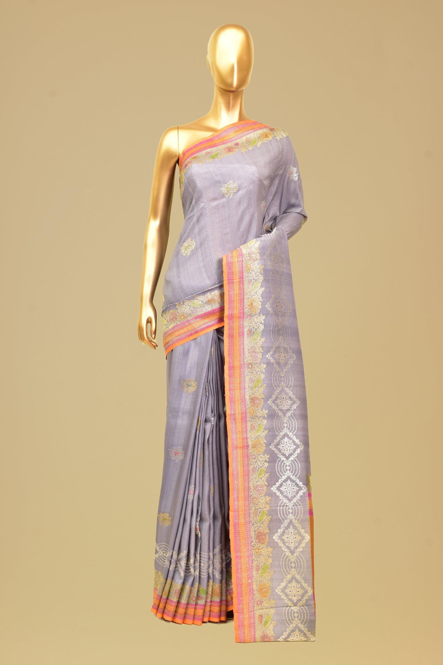 Tusser Kadwa Saree