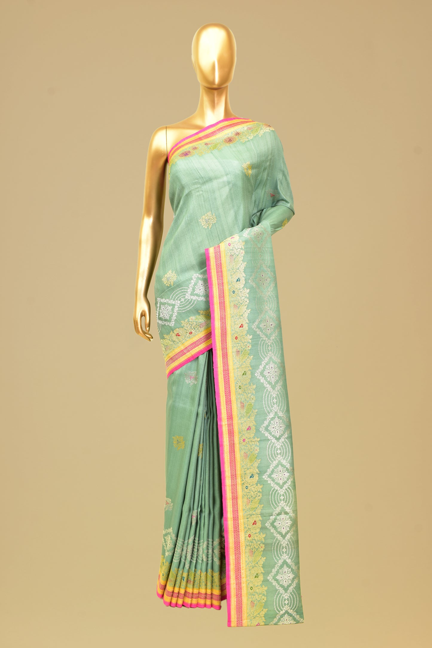 Tusser Kadwa Saree