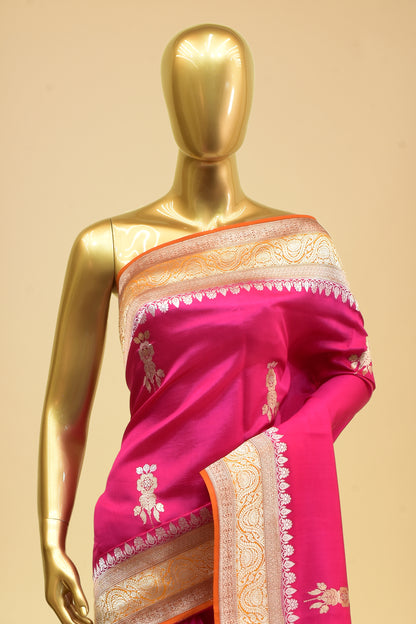 Handwoven Dupion Kadwa Saree