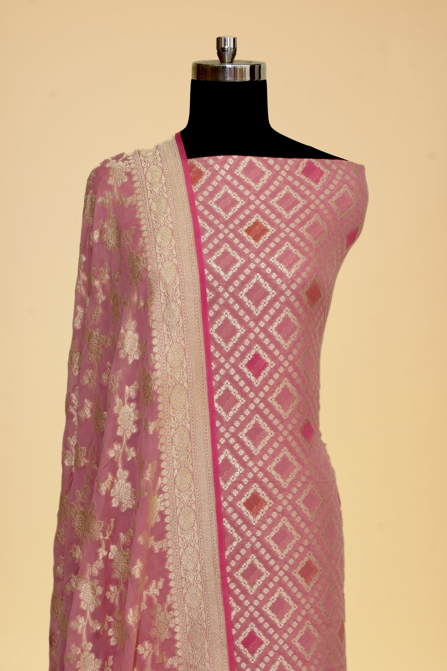 Chiffon Cutwork Suit