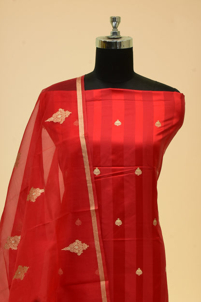 Silk Kadwa Booti Suit