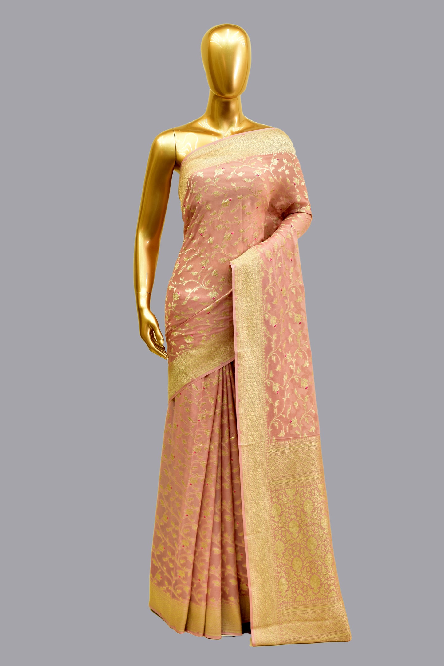 Handwoven Chiffon Cutwork Saree