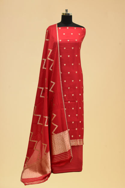 Silk Kadwa Booti Suit