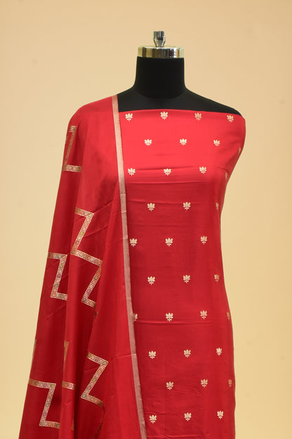 Silk Kadwa Booti Suit