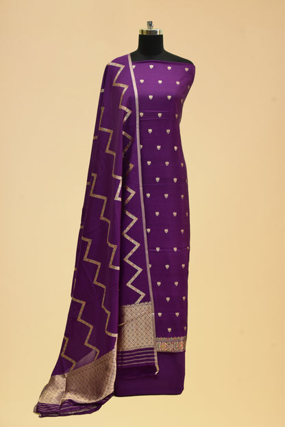 Silk Kadwa Booti Suit