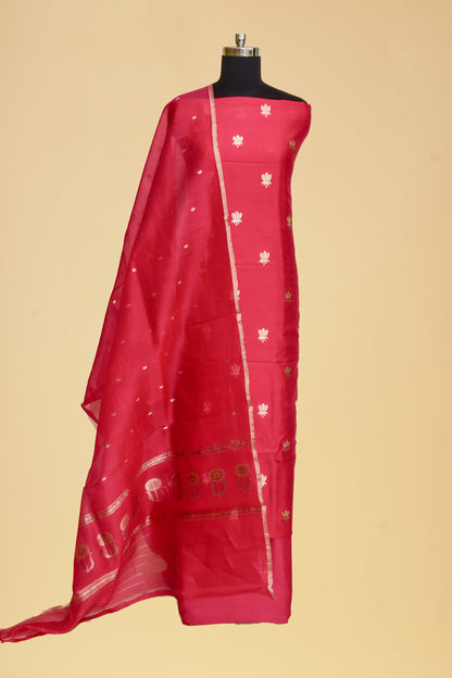 Silk Kadwa Booti Suit