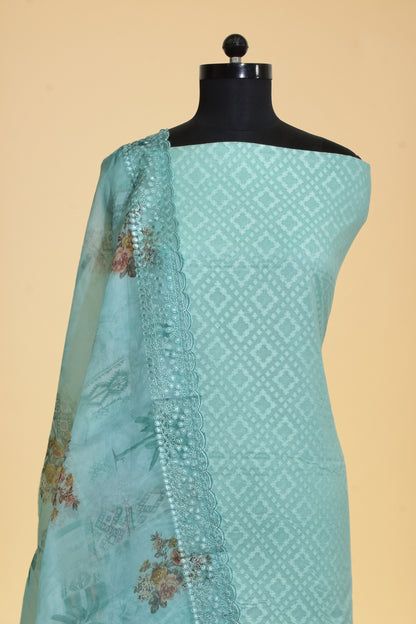 Cotton Cutwork Suit