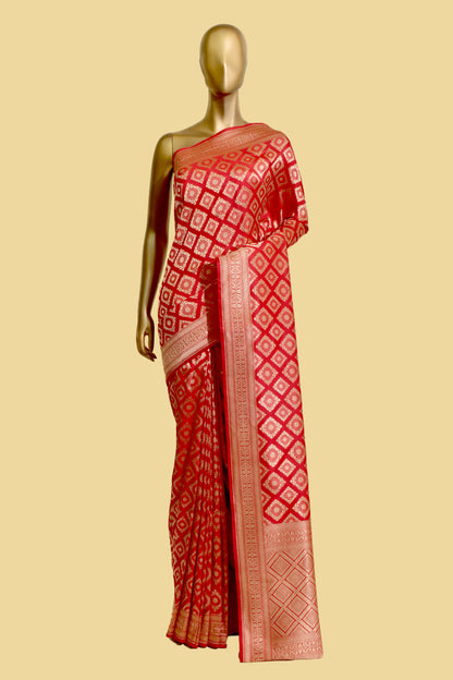 Handwoven Silk Cutwork Saree