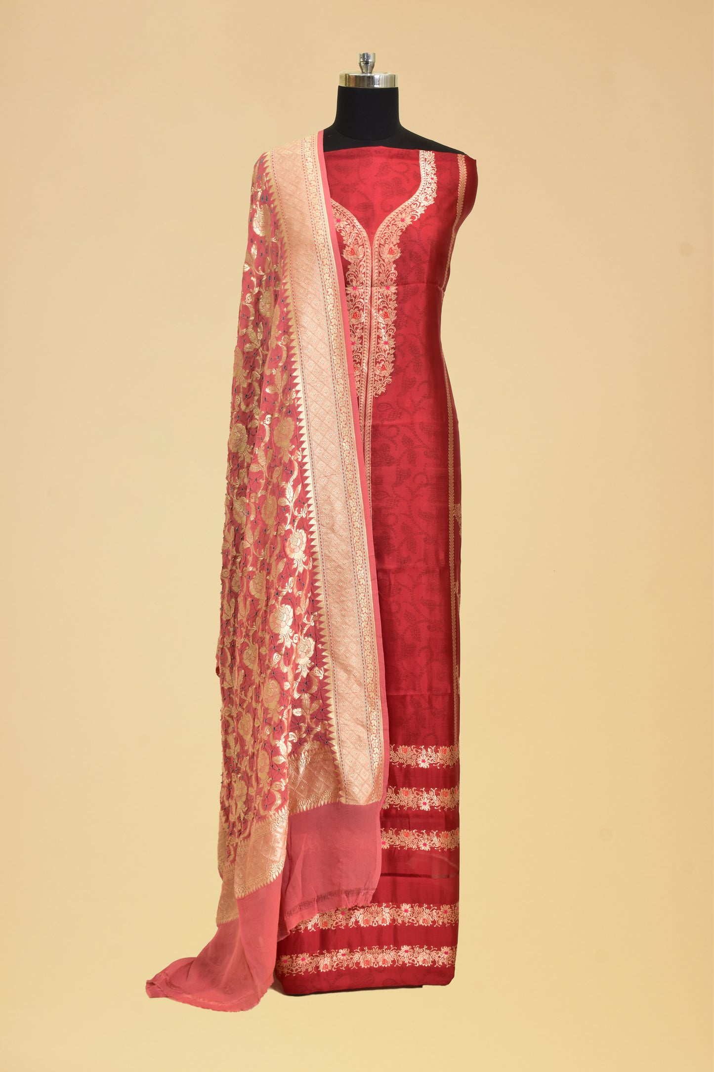 Silk Kadwa Suit