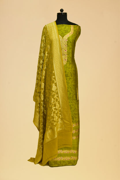 Silk Kadwa Suit