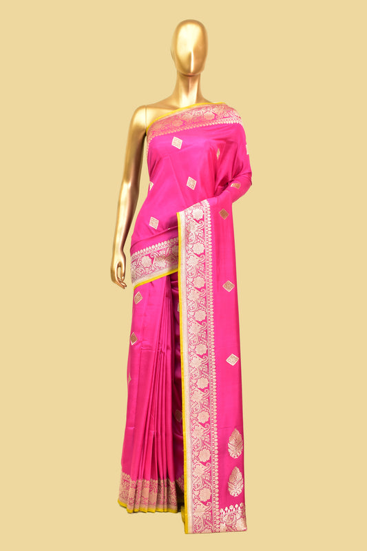 Handwoven Silk Kadwa Saree