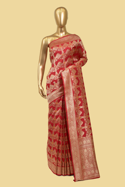 Handwoven Silk Cutwork Saree