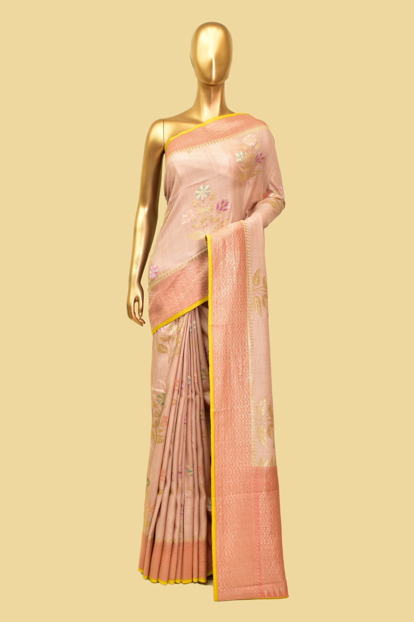 Tusser Cutwork Saree