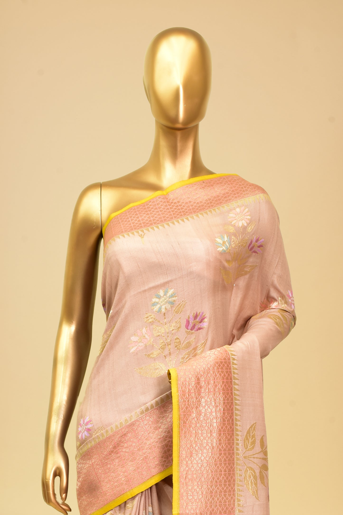 Tusser Cutwork Saree