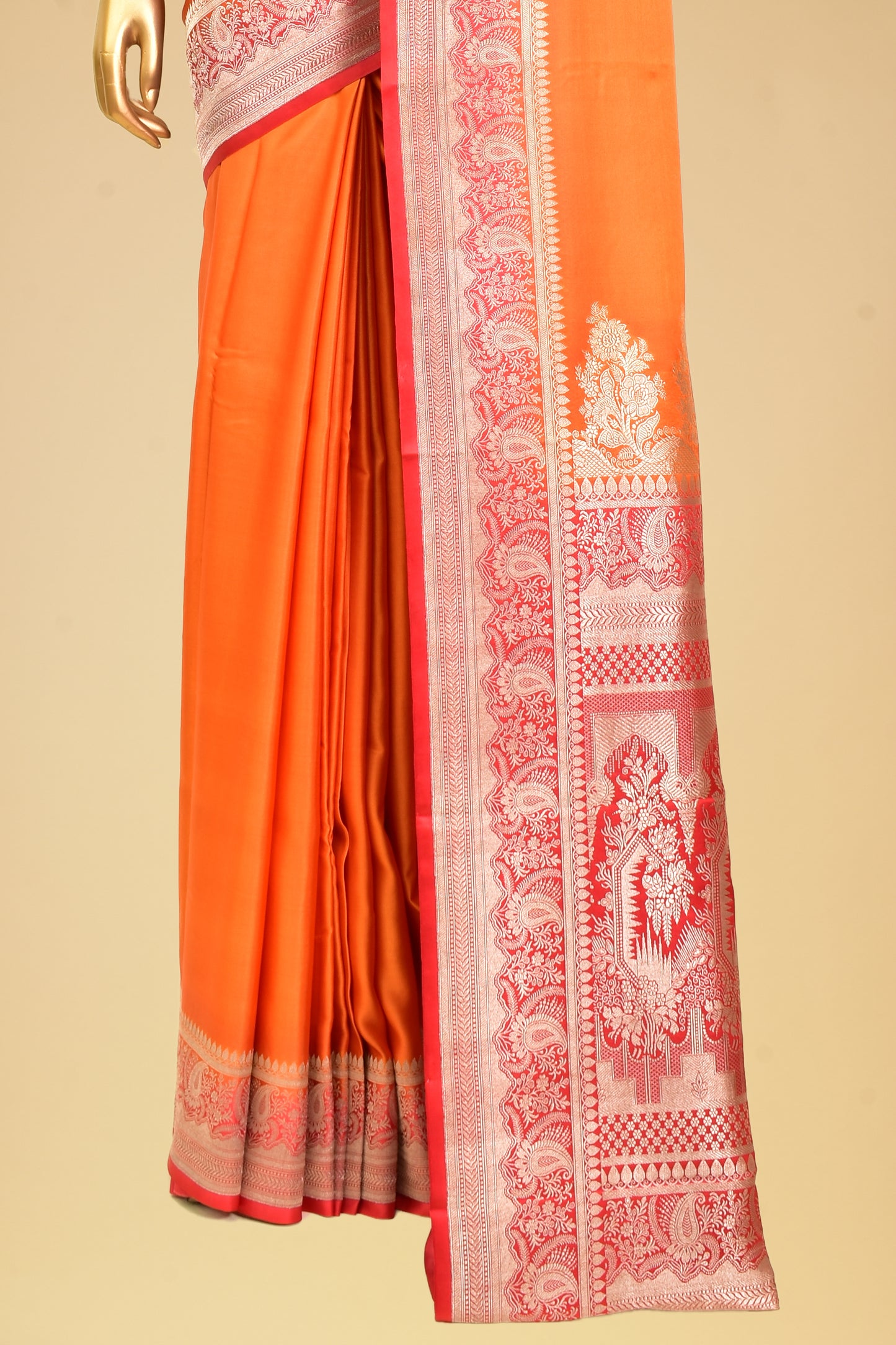 Satin Plain Saree