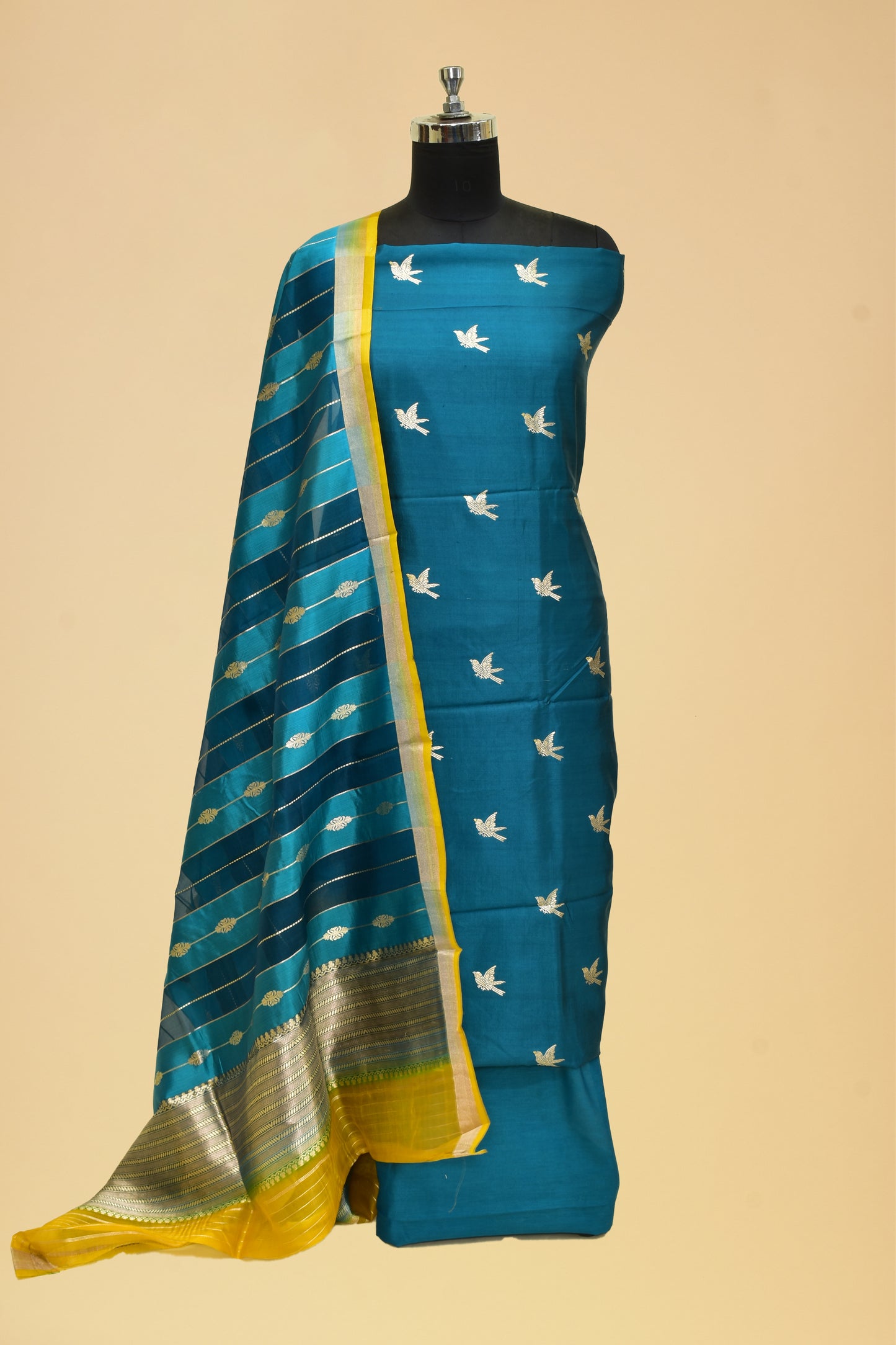 Silk Kadwa Booti Suit