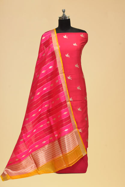 Silk Kadwa Booti Suit