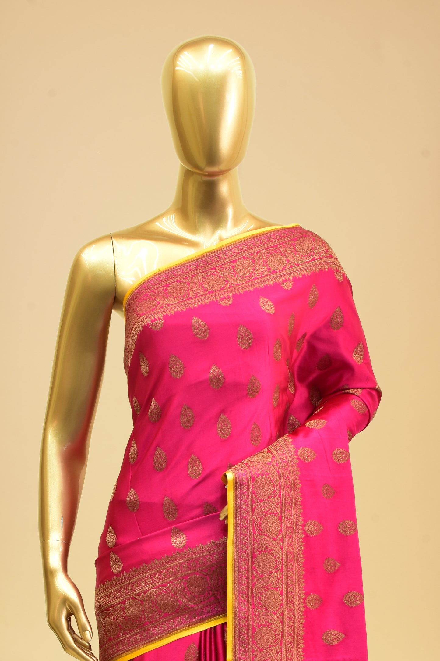 Handwoven Satin Cutwork Saree