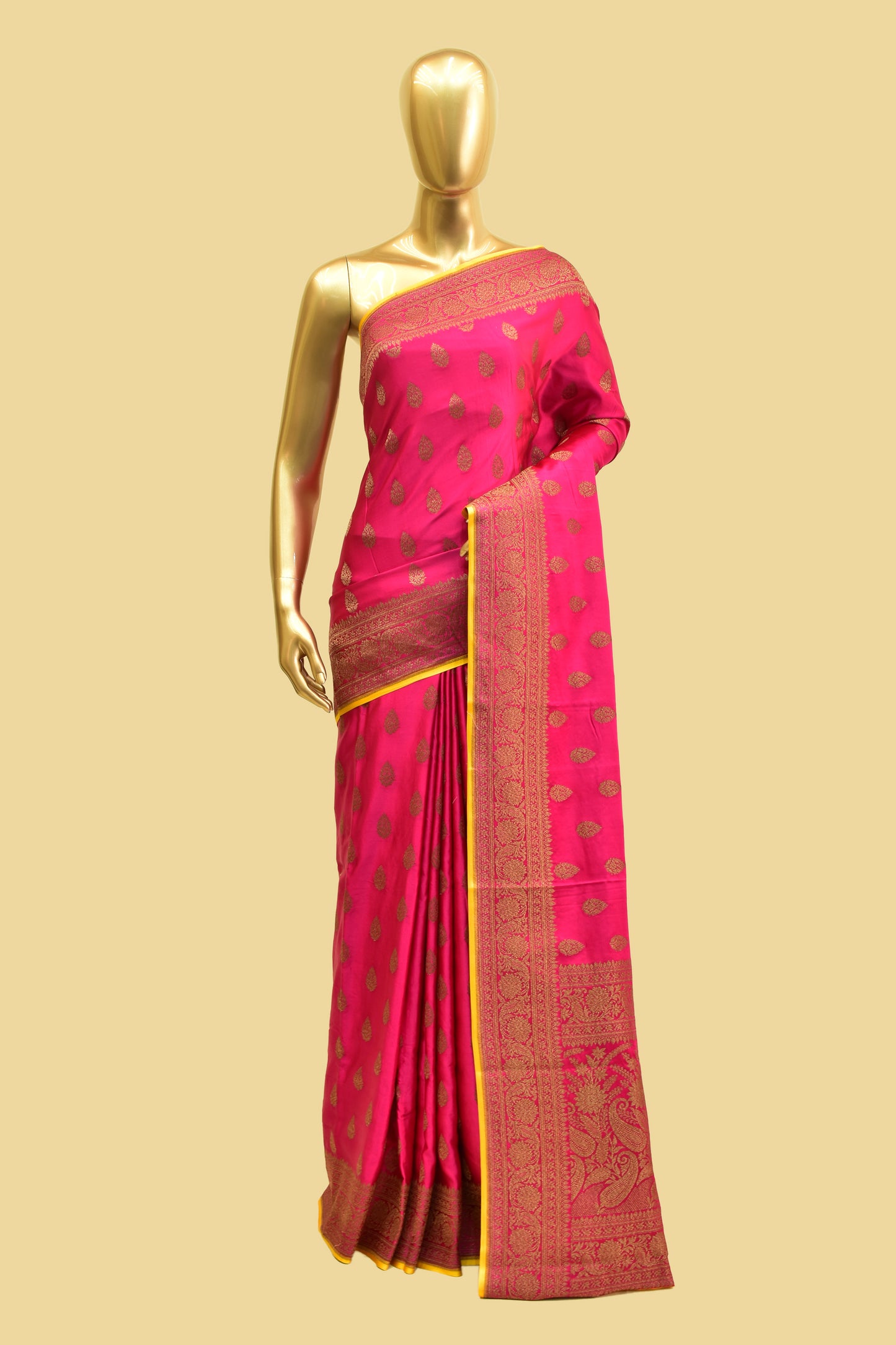 Handwoven Satin Cutwork Saree