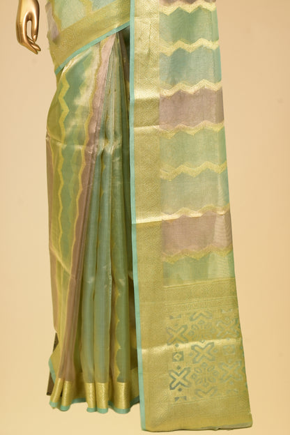 Tissue Cutwork Saree