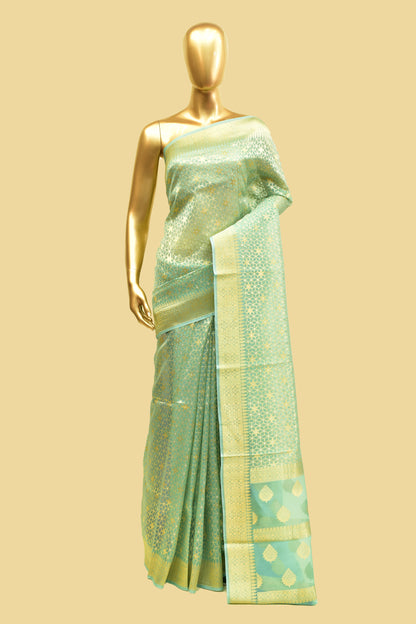 Kora Cutwork Saree