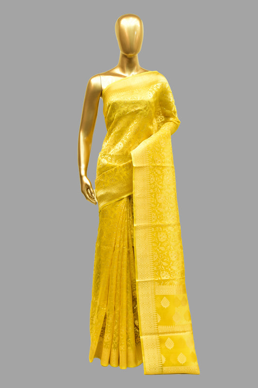 Kora Cutwork Saree