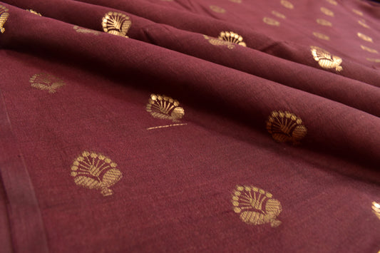 Cutwork Handwoven Pure Banarasi Silk Thaan