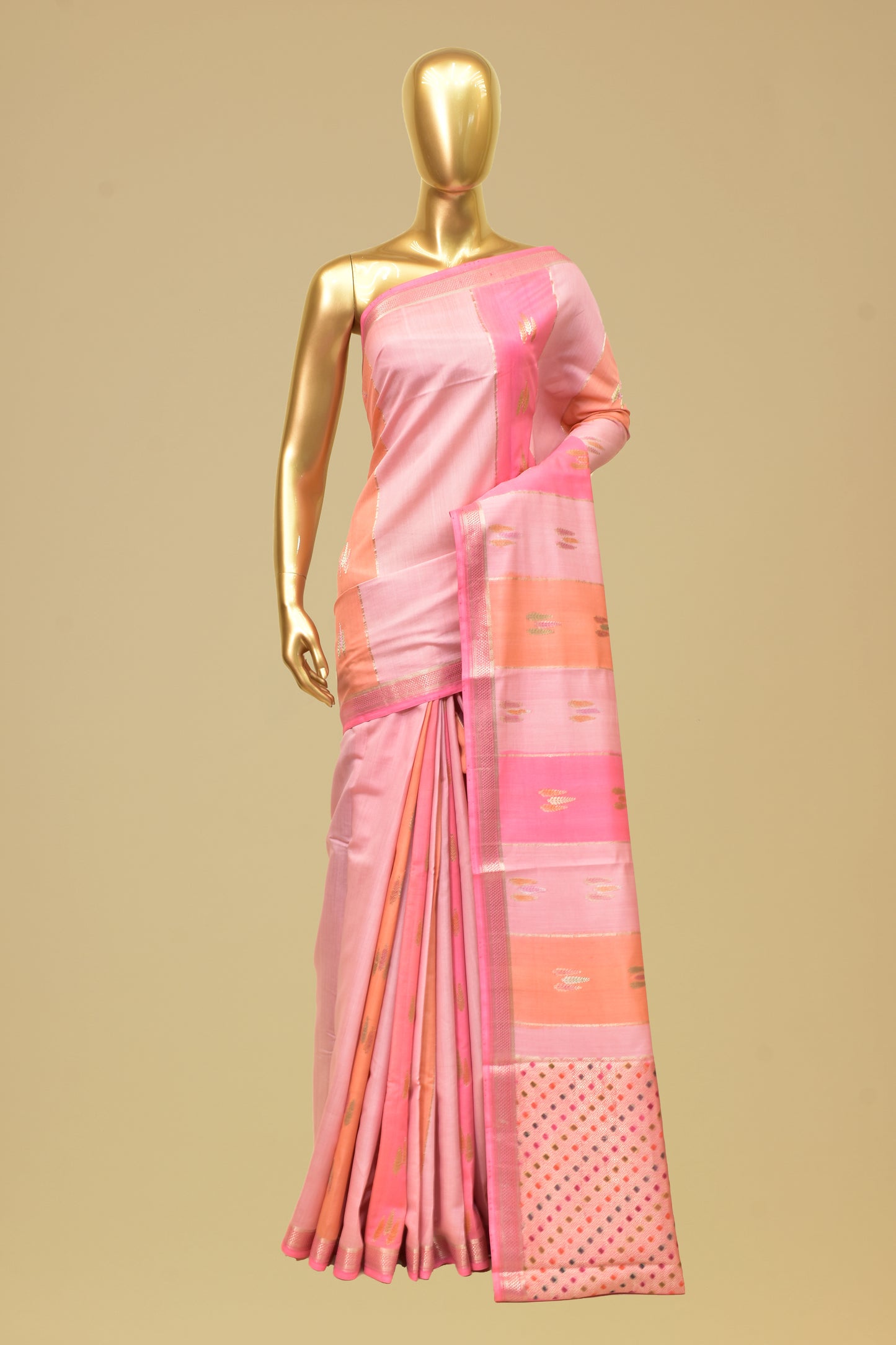 Handwoven Silk Kadwa Saree