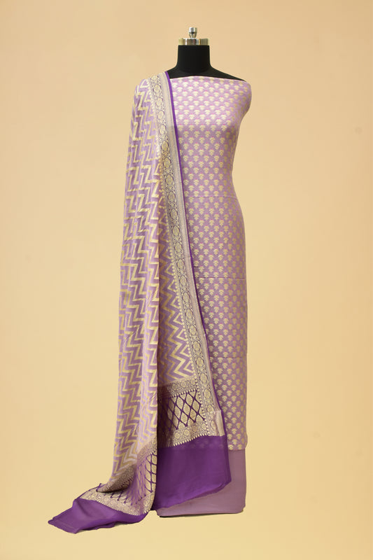 Handwoven Chiffon Silk Cutwork Suit