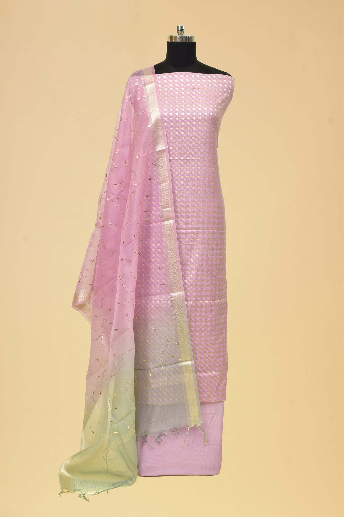 Cotton Cutwork Suit