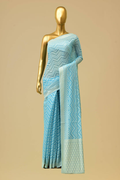 Art Georgette Cutwork Saree