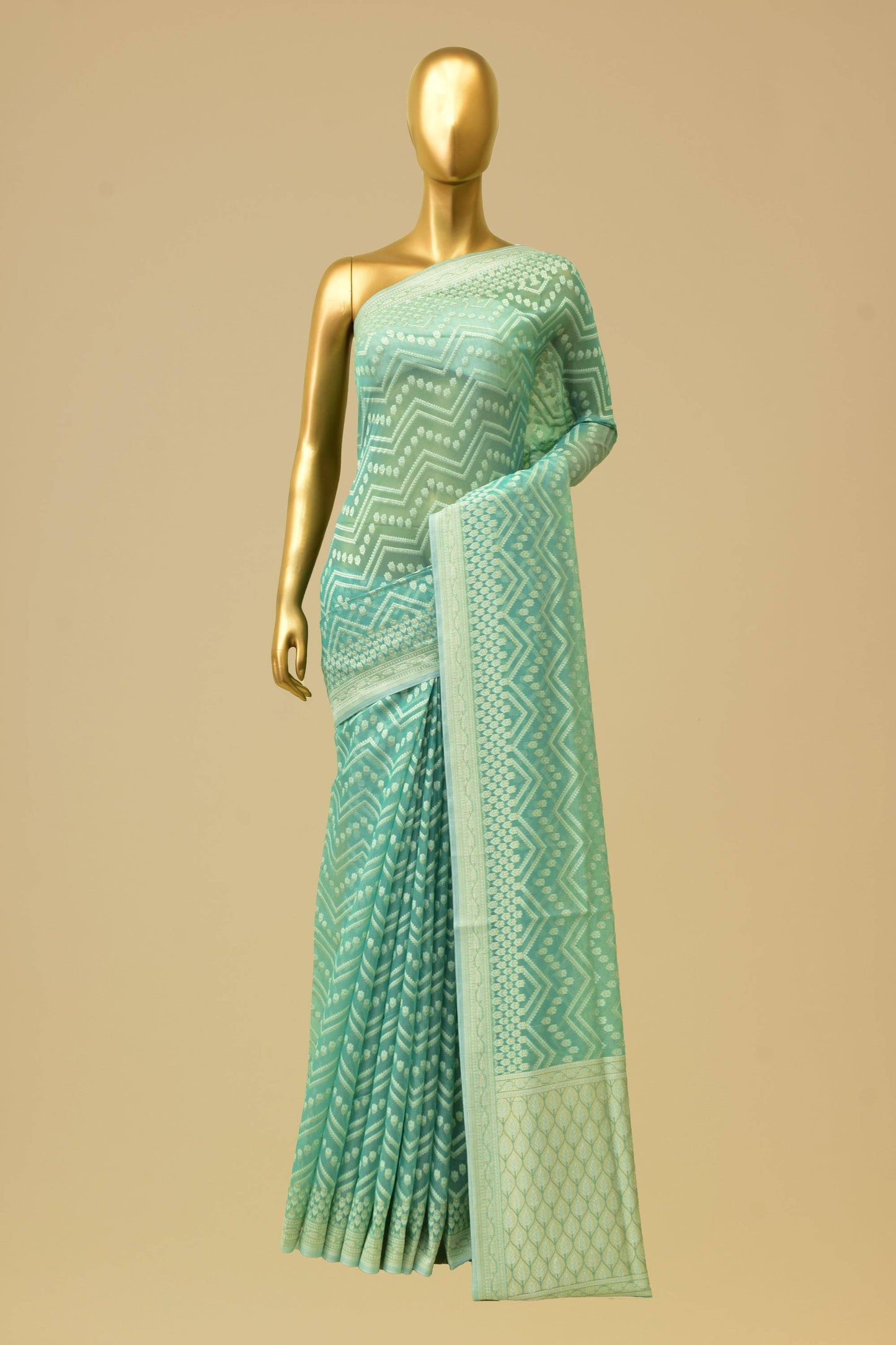 Art Georgette Cutwork Saree