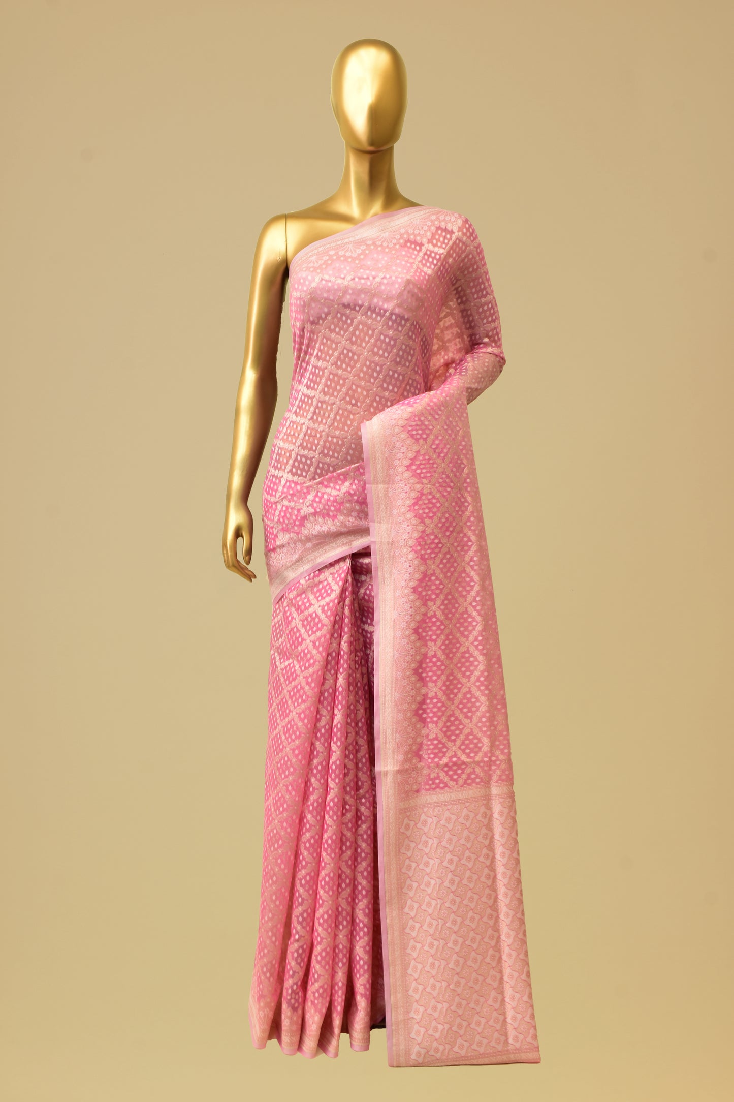 Art Georgette Cutwork Saree