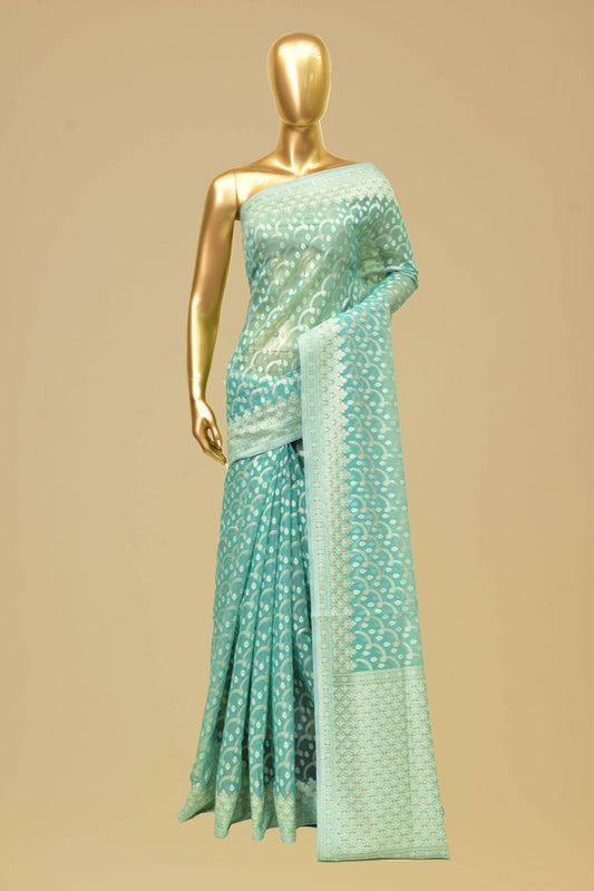 Art Georgette Cutwork Saree