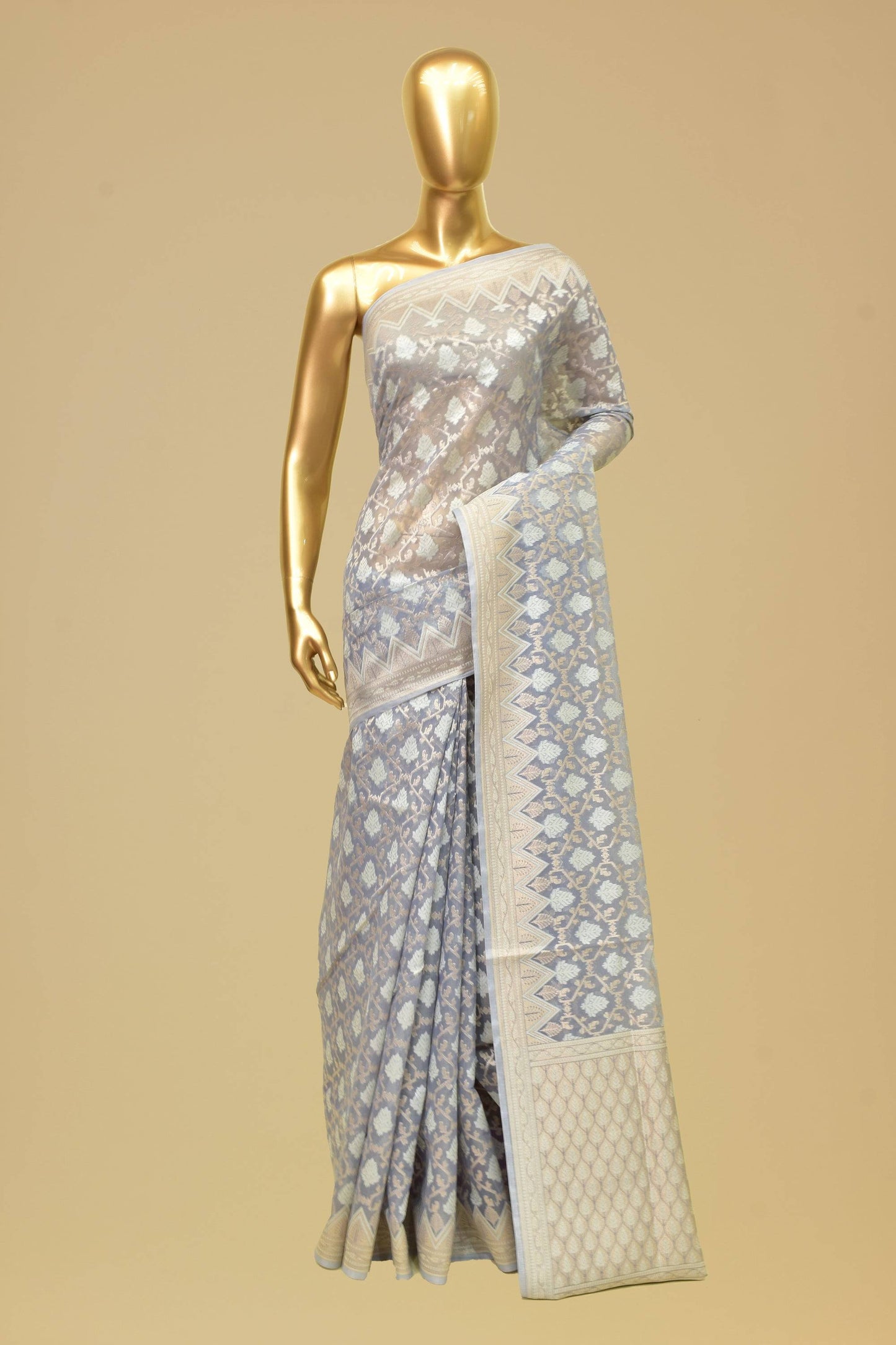 Art Georgette Cutwork Saree