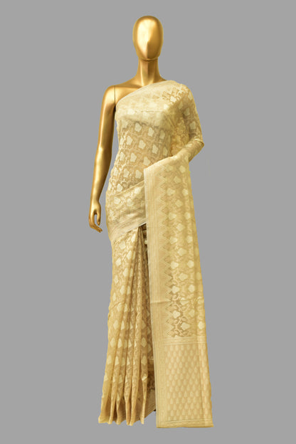 Art Georgette Cutwork Saree