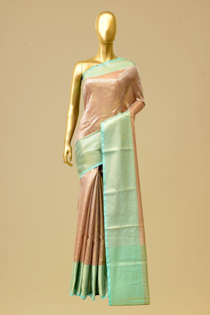 Tissue Emboss-Brocade Saree