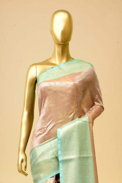 Tissue Emboss-Brocade Saree