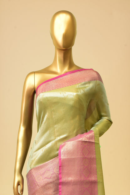 Tissue Emboss-Brocade Saree