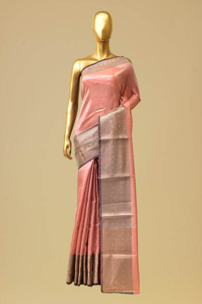 Tissue Emboss-Brocade Saree