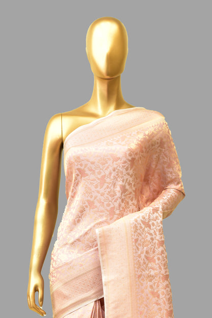 Satin Emboss-Brocade Saree