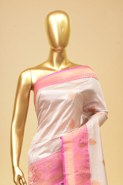 Silk Kadwa Booti Saree