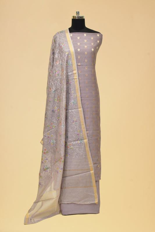 Handwoven Cotton Cutwork Suit