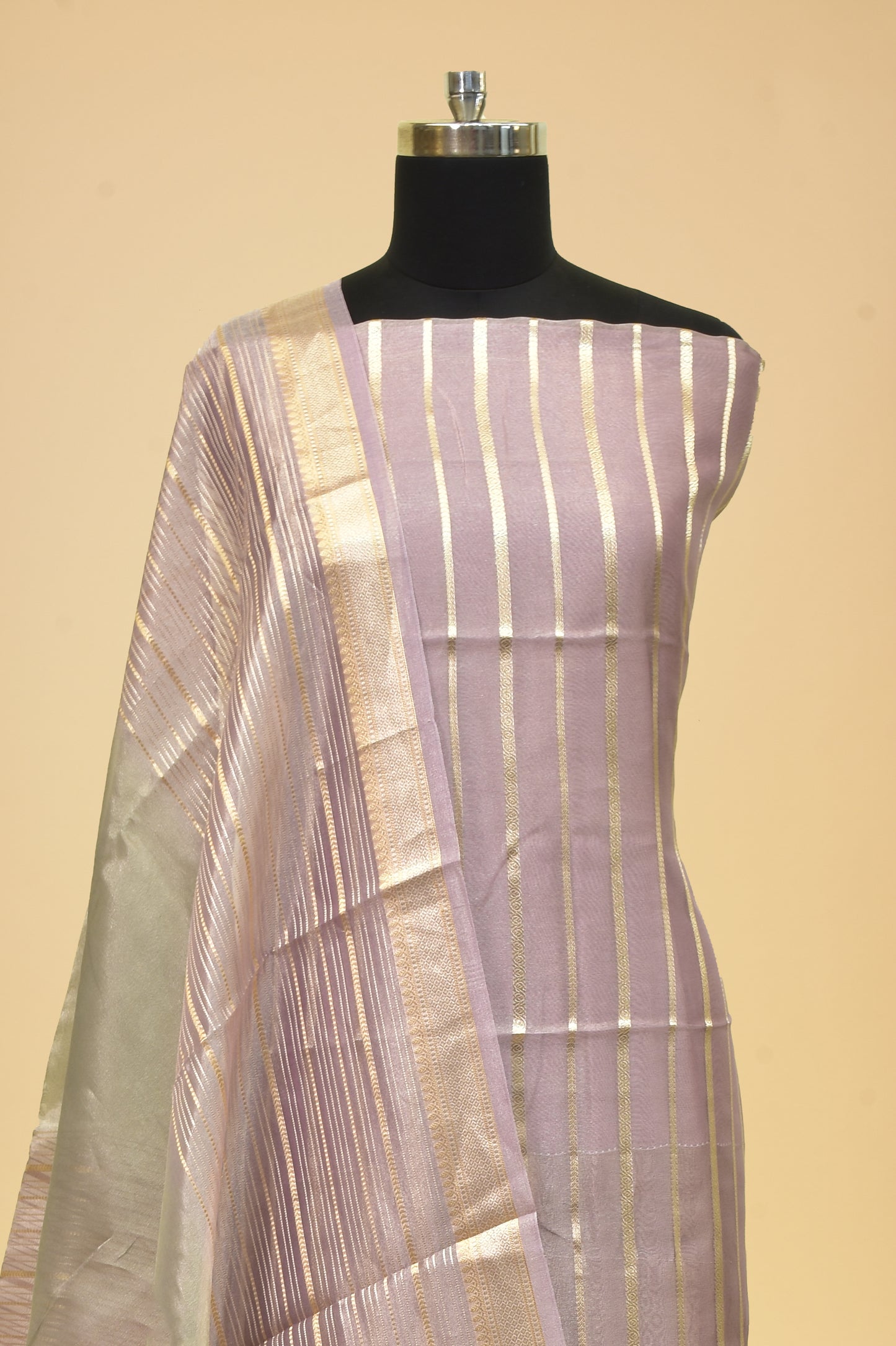 Handwoven Tissue Striped Suit