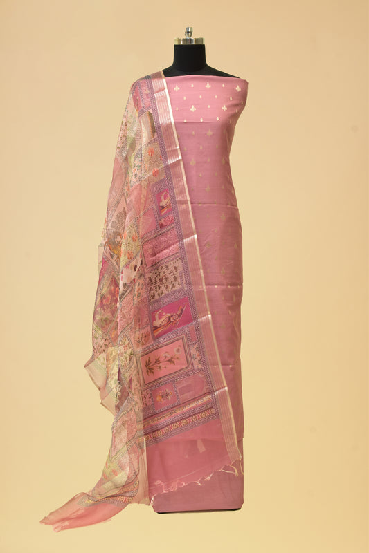 Handwoven Cotton Cutwork Suit