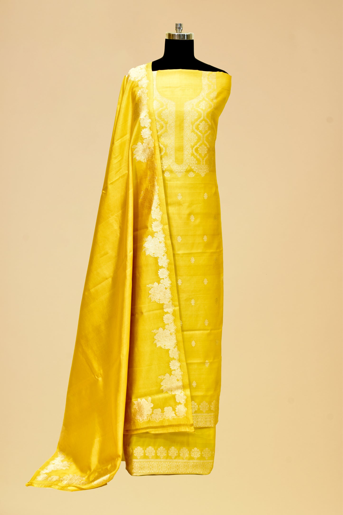Handwoven Silk Cutwork Suit