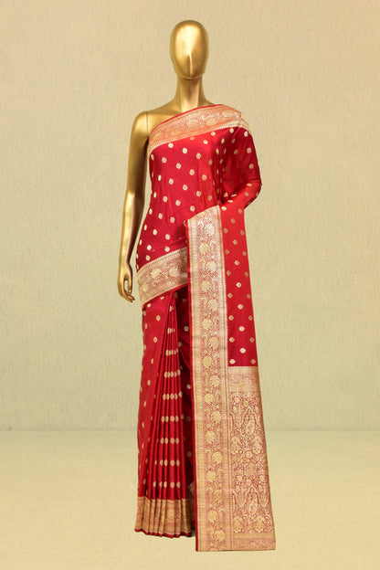 Satin Cutwork Saree