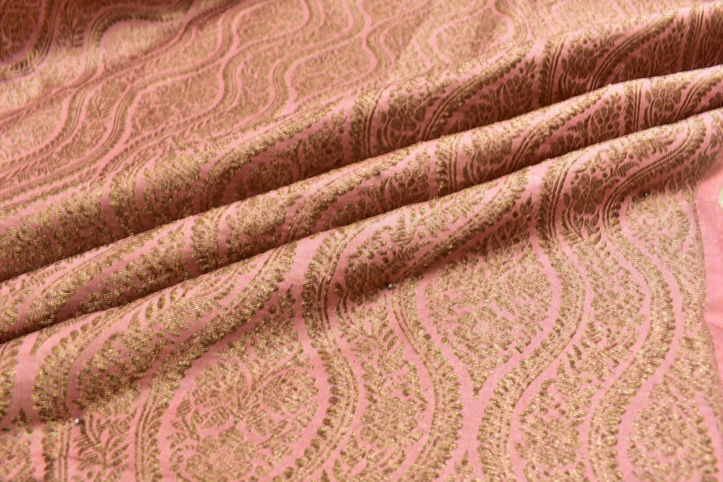 Banarasi Silk Emboss-Brocade Thaan