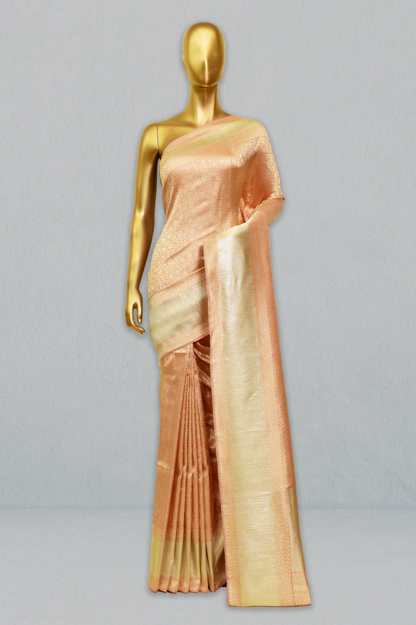 Silk Emboss-Brocade Saree