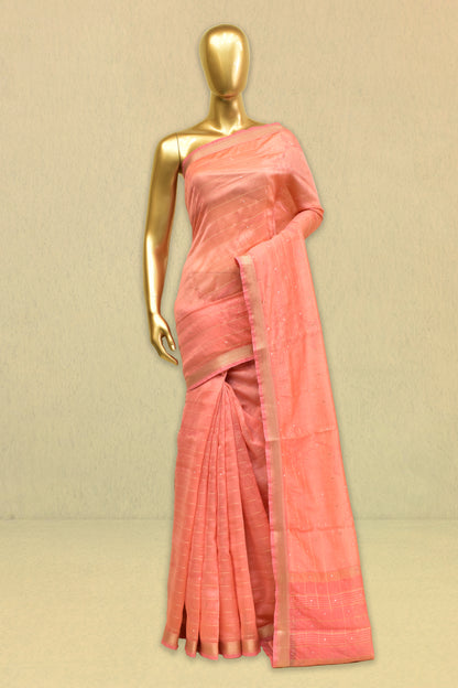 Cotton Printed  Embroidery Saree